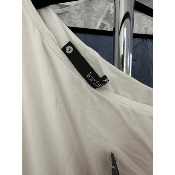 krisa Layered One Shoulder Dress in Cream - Picture 6 of 7